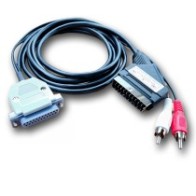 Commodore Amiga A500 A600 A1200 RGB Scart Lead TV Cable with New DB23 Connector