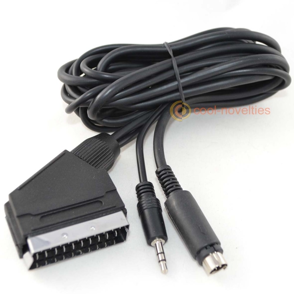 2 Meter RGB SCART TV Cable For Commodore Amiga 500 600 1200 4000 – With L/R Audio